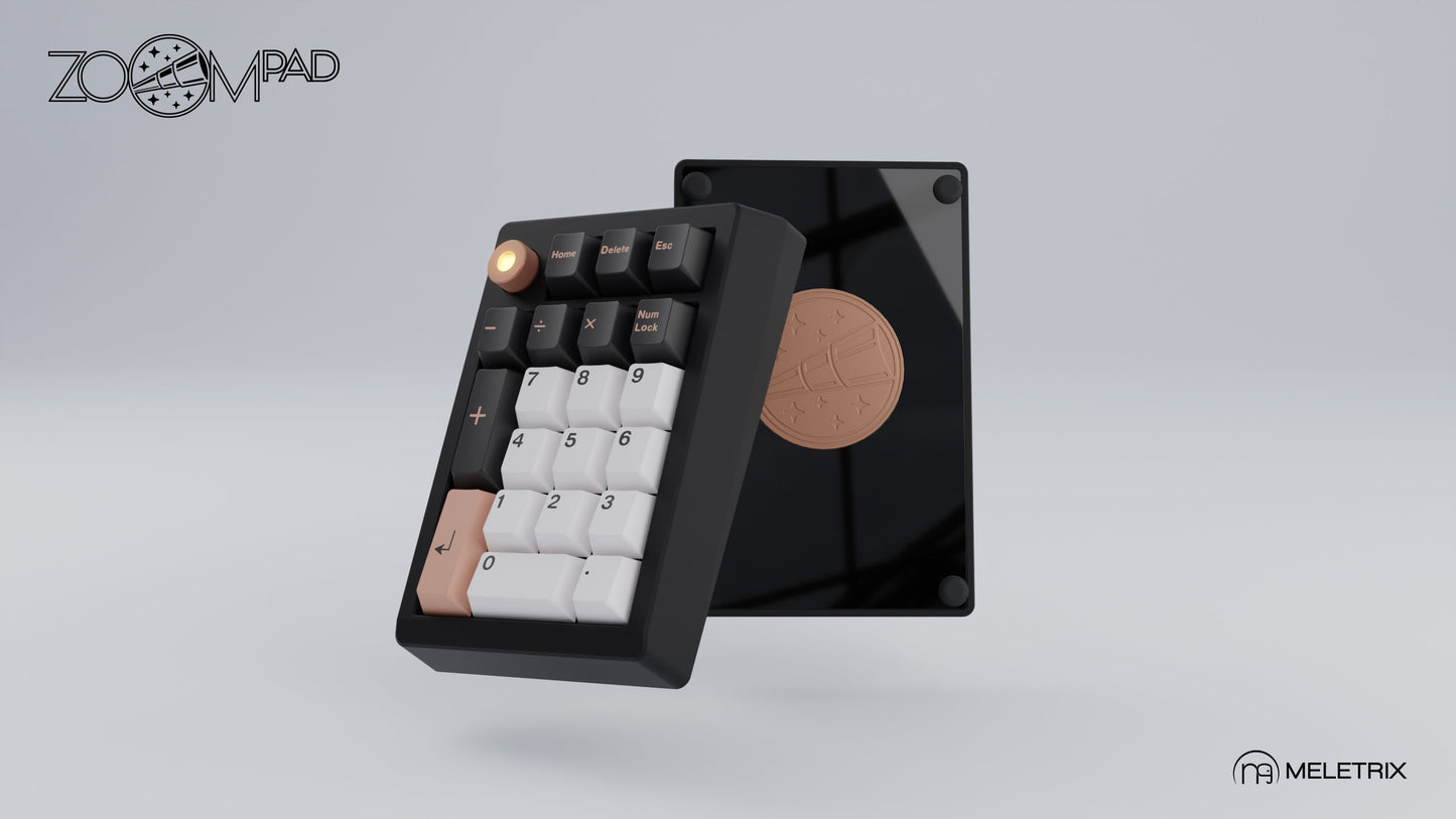 [Group-Buy] Meletrix ZoomPad Essential Edition (EE) Southpaw - Barebones Numpad Kit - Black [Sea Shipping]