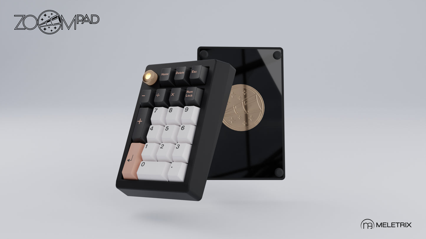 [Group-Buy] Meletrix ZoomPad Essential Edition (EE) Southpaw - Barebones Numpad Kit - Black [Air Shipping]