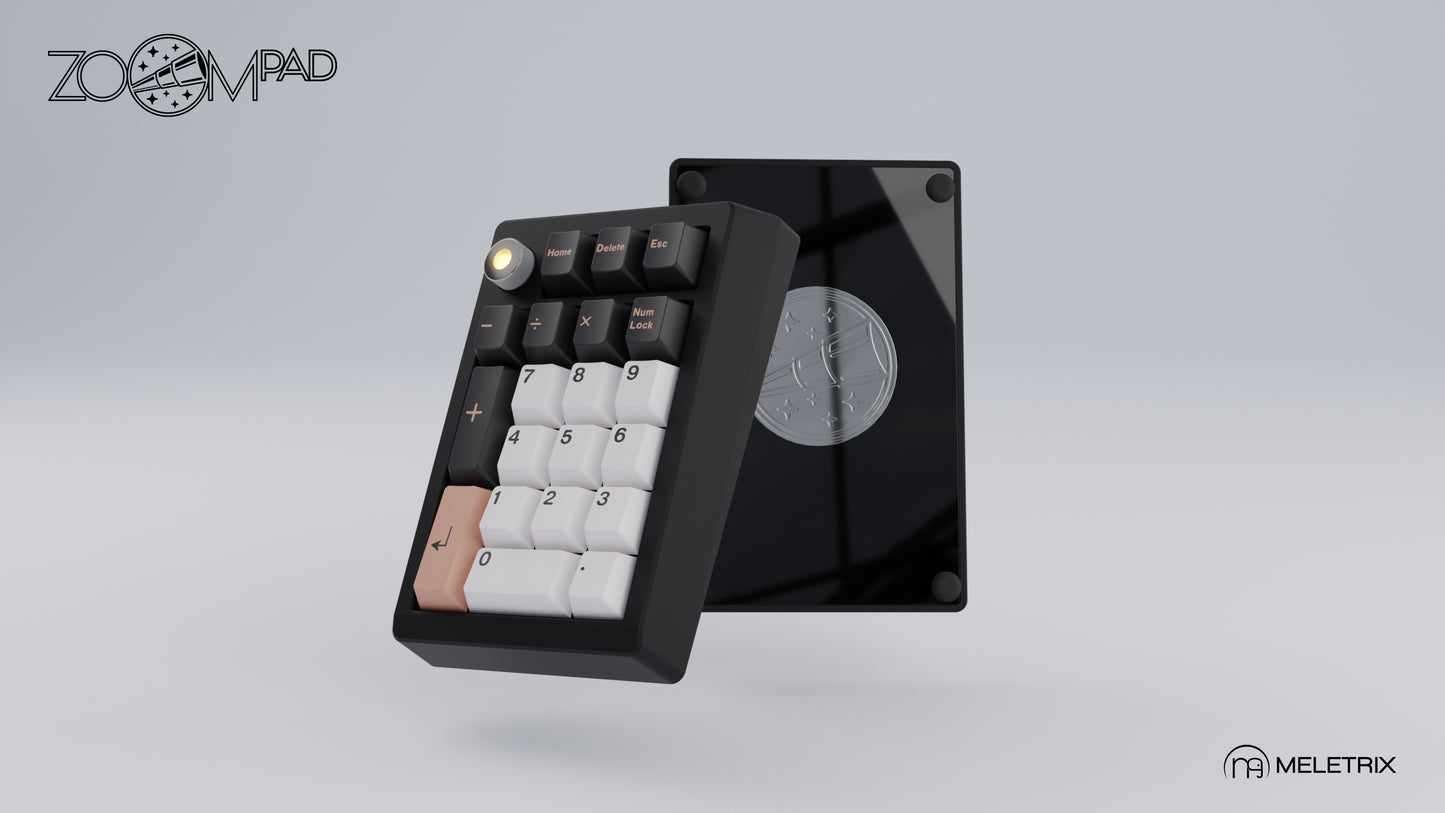 [Group-Buy] Meletrix ZoomPad Essential Edition (EE) Southpaw - Barebones Numpad Kit - Black [Air Shipping]