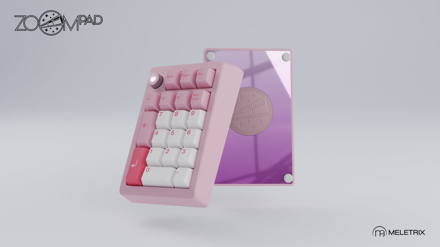 [Group-Buy] Meletrix ZoomPad Essential Edition (EE) Southpaw - Barebones Numpad Kit - Blush Pink [Sea Shipping]