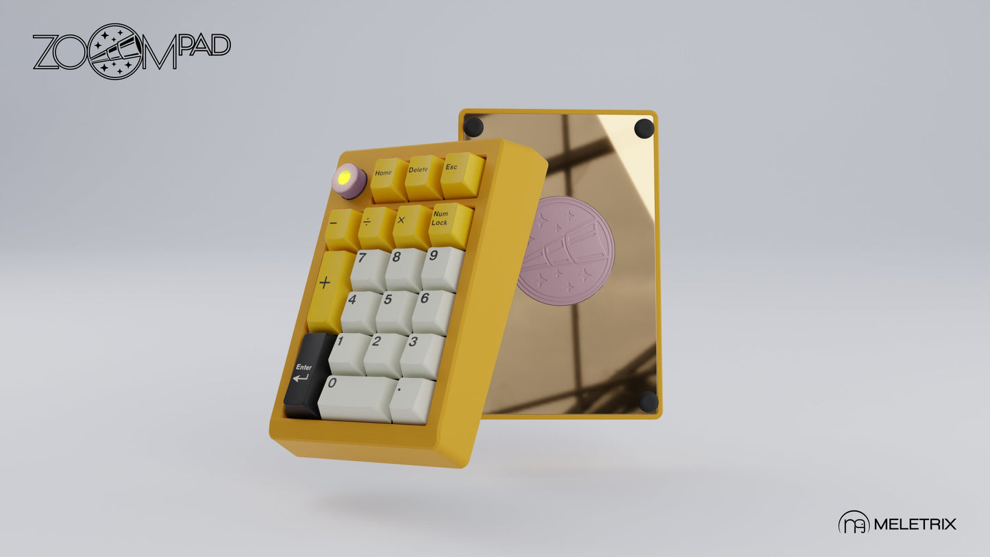 [Group-Buy] Meletrix ZoomPad Essential Edition (EE) Southpaw - Barebones Numpad Kit - Cyber Yellow [Sea Shipping]