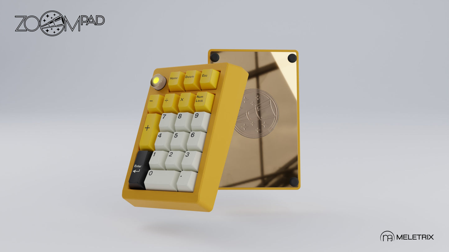 [Group-Buy] Meletrix ZoomPad Essential Edition (EE) Southpaw - Barebones Numpad Kit - Cyber Yellow [Sea Shipping]