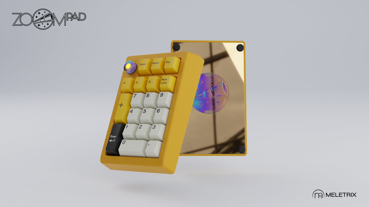 [Group-Buy] Meletrix ZoomPad Essential Edition (EE) Southpaw - Barebones Numpad Kit - Cyber Yellow [Air Shipping]