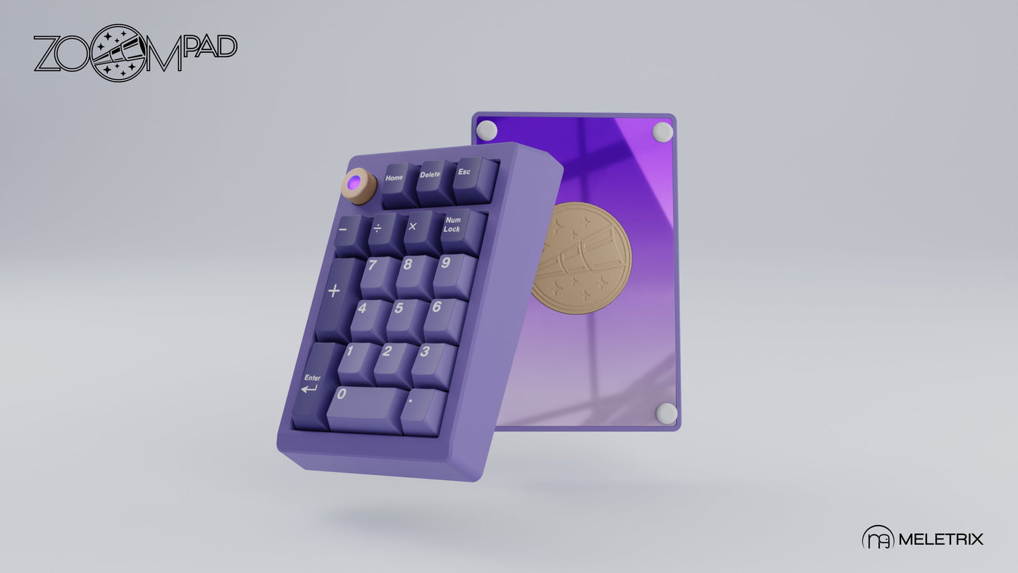 [Group-Buy] Meletrix ZoomPad Essential Edition (EE) Southpaw - Barebones Numpad Kit - Lilac [Sea Shipping]