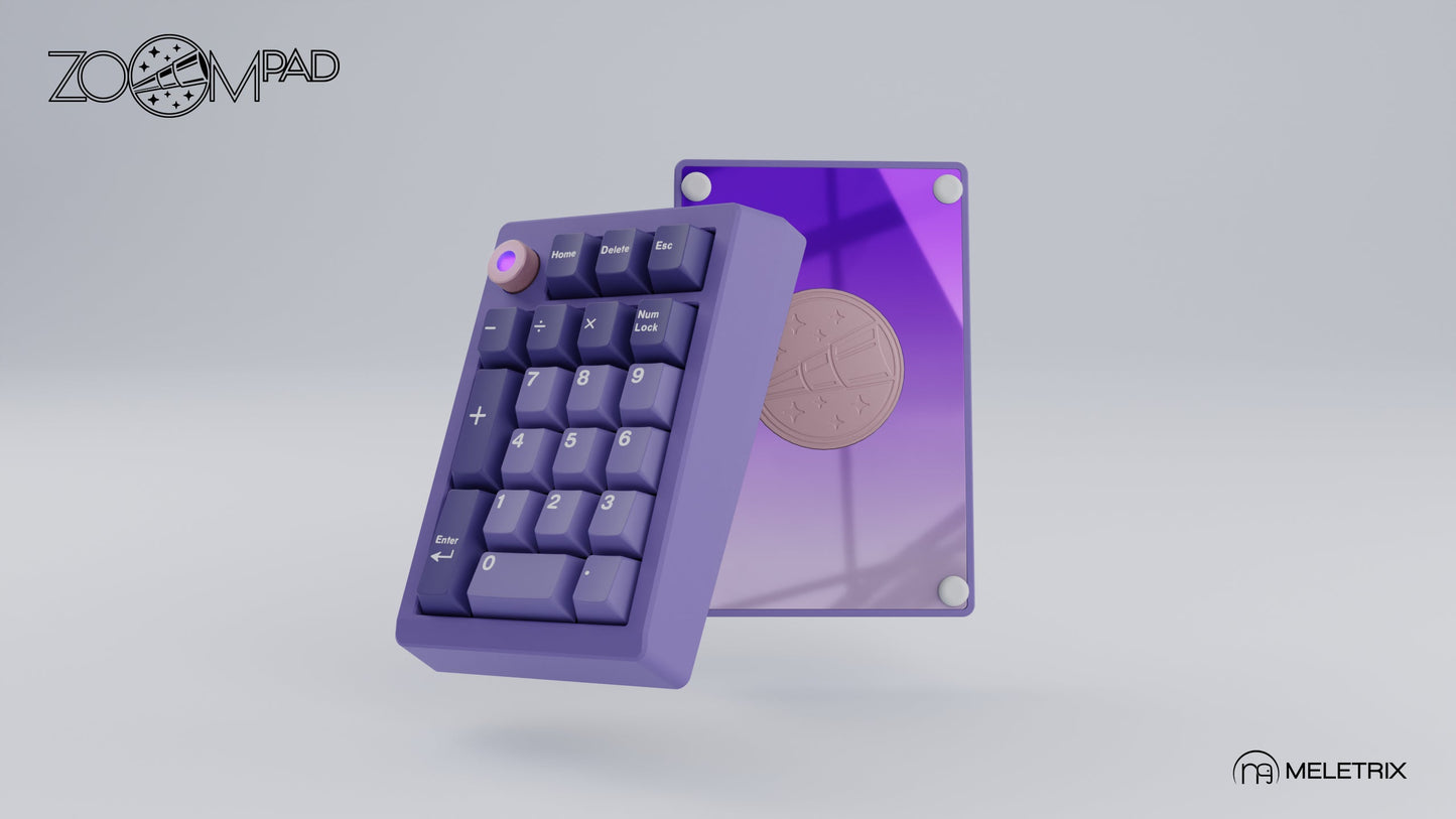 [Group-Buy] Meletrix ZoomPad Essential Edition (EE) Southpaw - Barebones Numpad Kit - Lilac [Sea Shipping]