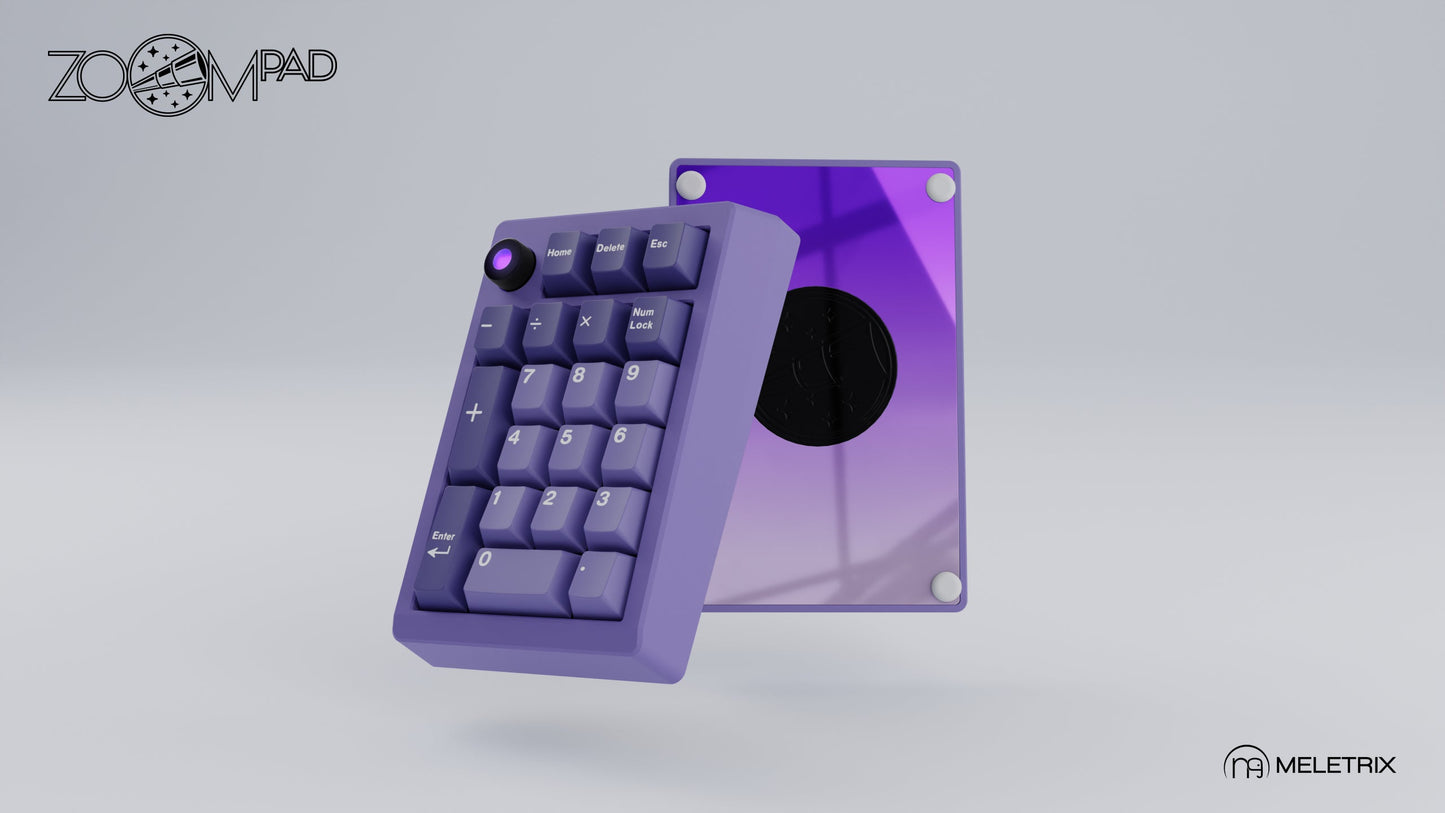 [Group-Buy] Meletrix ZoomPad Essential Edition (EE) Southpaw - Barebones Numpad Kit - Lilac [Sea Shipping]