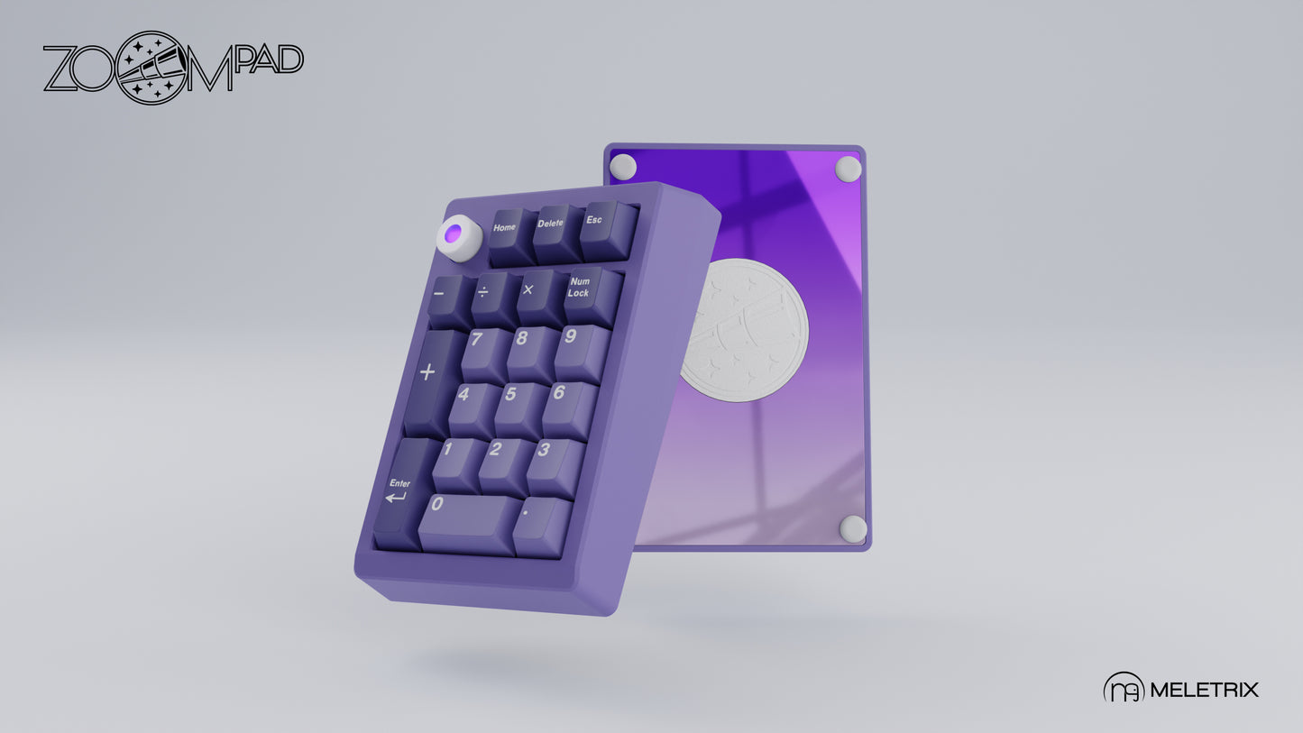 [Group-Buy] Meletrix ZoomPad Essential Edition (EE) Southpaw - Barebones Numpad Kit - Lilac [Air Shipping]