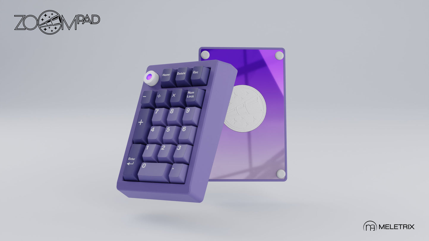 [Group-Buy] Meletrix ZoomPad Essential Edition (EE) Southpaw - Barebones Numpad Kit - Lilac [Sea Shipping]