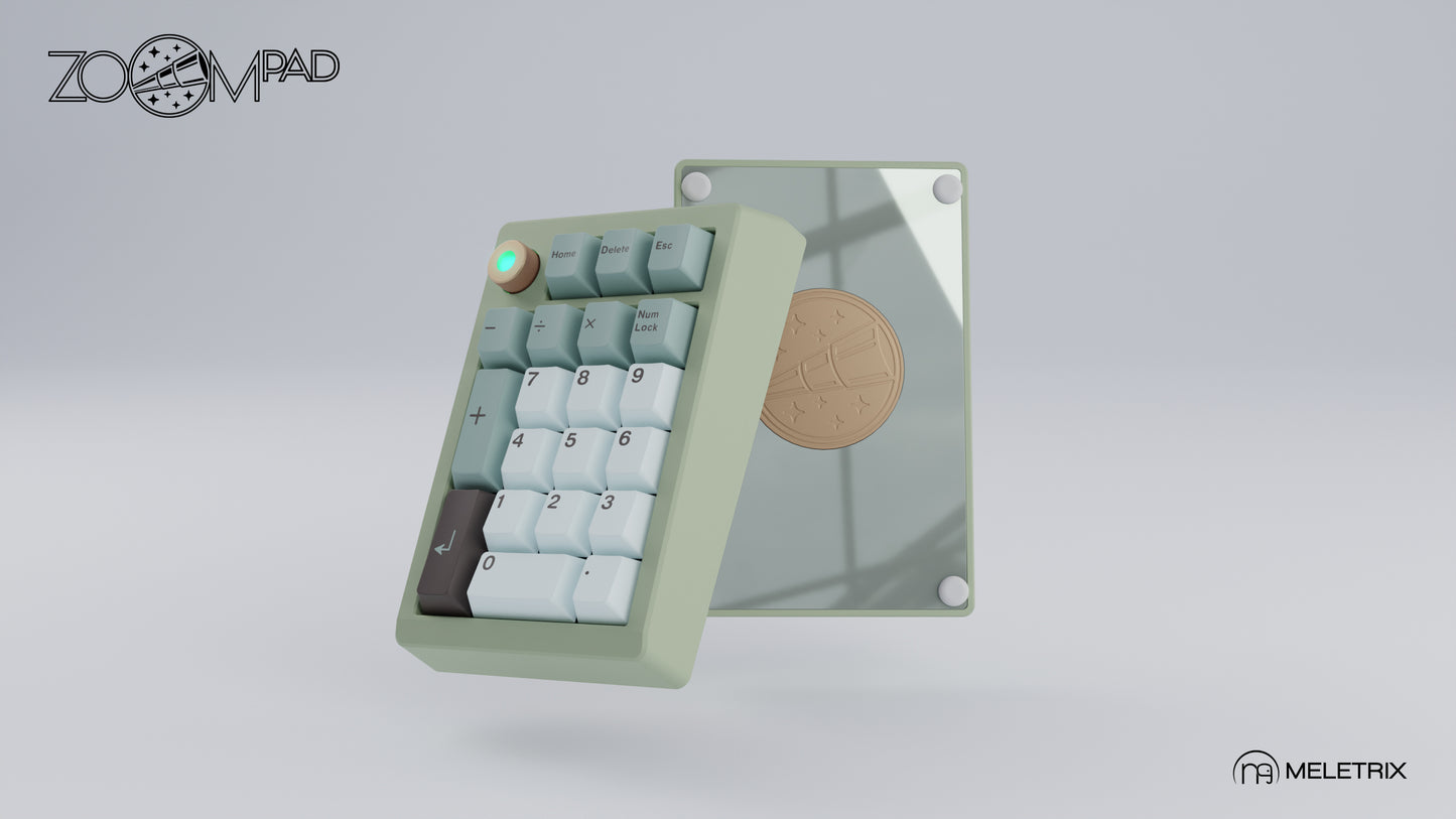 [Group-Buy] Meletrix ZoomPad Essential Edition (EE) Southpaw - Barebones Numpad Kit - Milky Green [Air Shipping]
