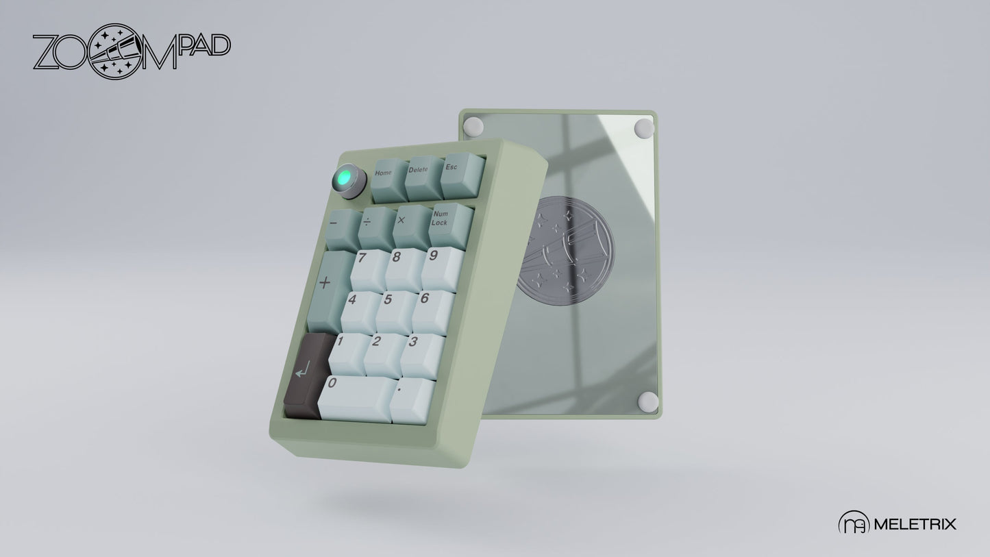 [Group-Buy] Meletrix ZoomPad Essential Edition (EE) Southpaw - Barebones Numpad Kit - Milky Green [Sea Shipping]