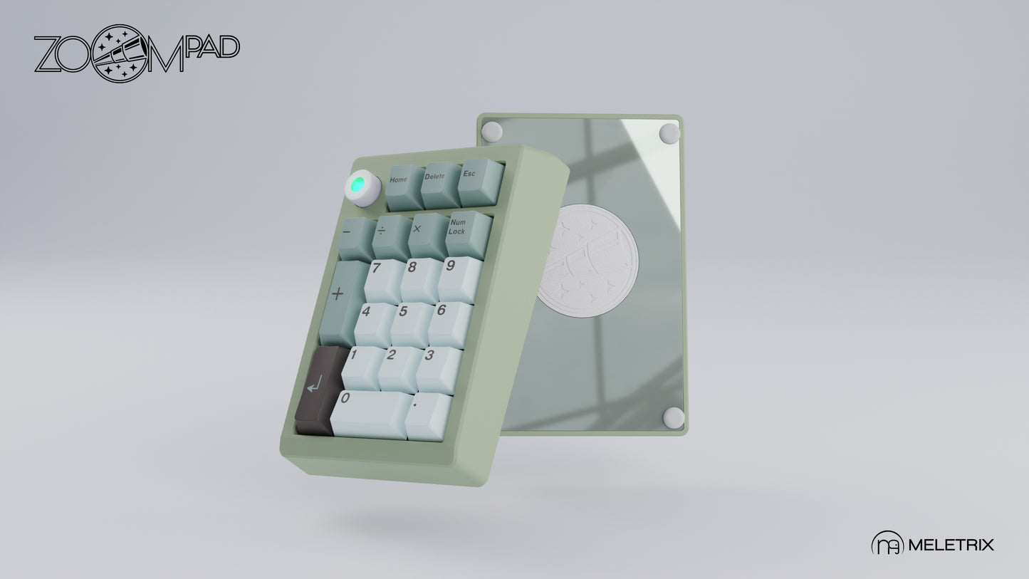[Group-Buy] Meletrix ZoomPad Essential Edition (EE) Southpaw - Barebones Numpad Kit - Milky Green [Air Shipping]