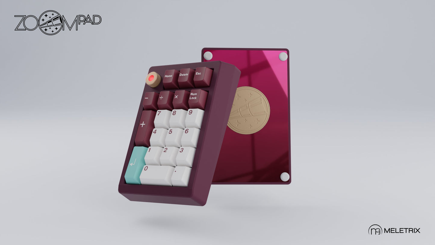 [Group-Buy] Meletrix ZoomPad Essential Edition (EE) Southpaw - Barebones Numpad Kit - Plum [Sea Shipping]