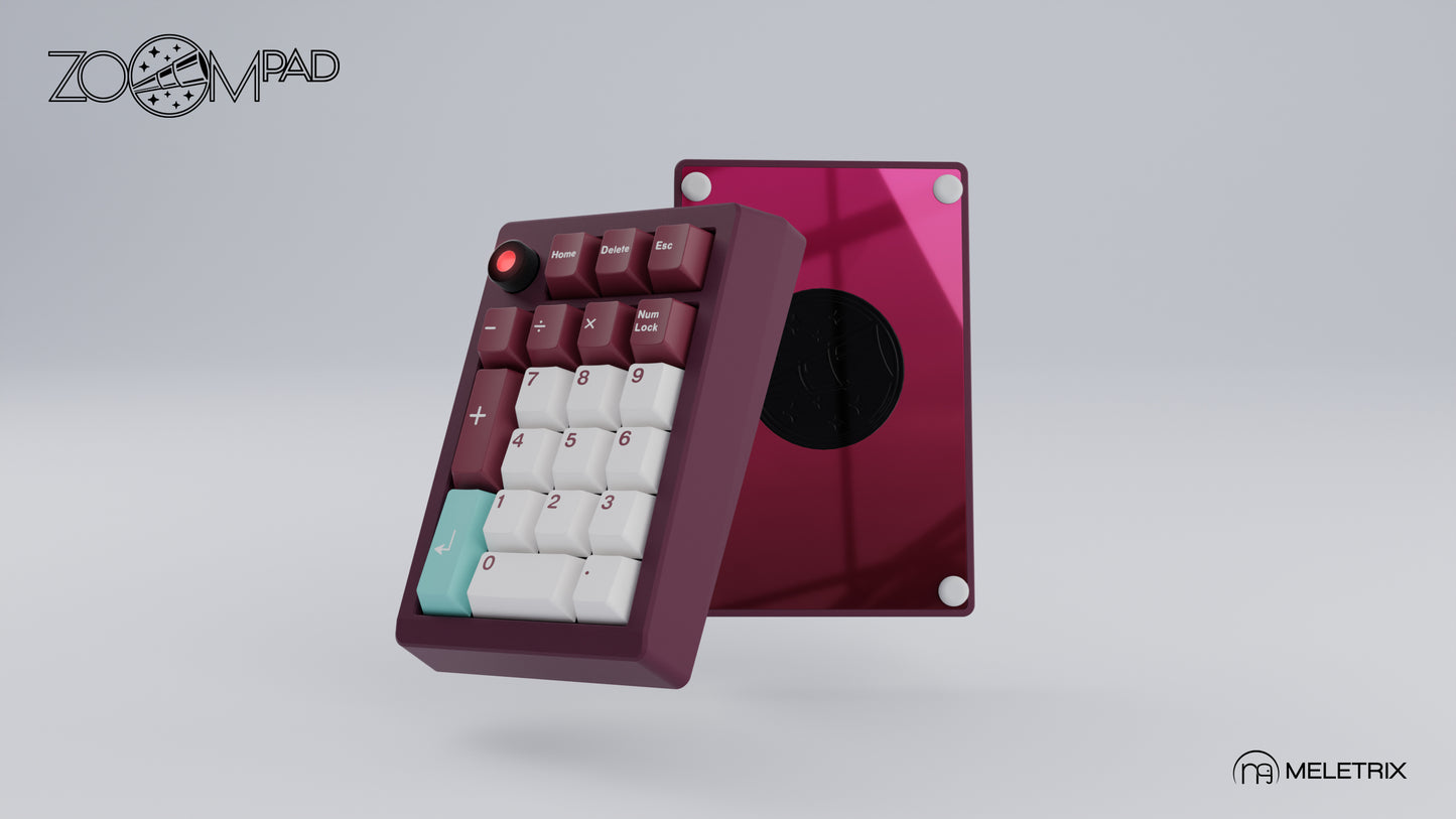 [Group-Buy] Meletrix ZoomPad Essential Edition (EE) Southpaw - Barebones Numpad Kit - Plum [Air Shipping]
