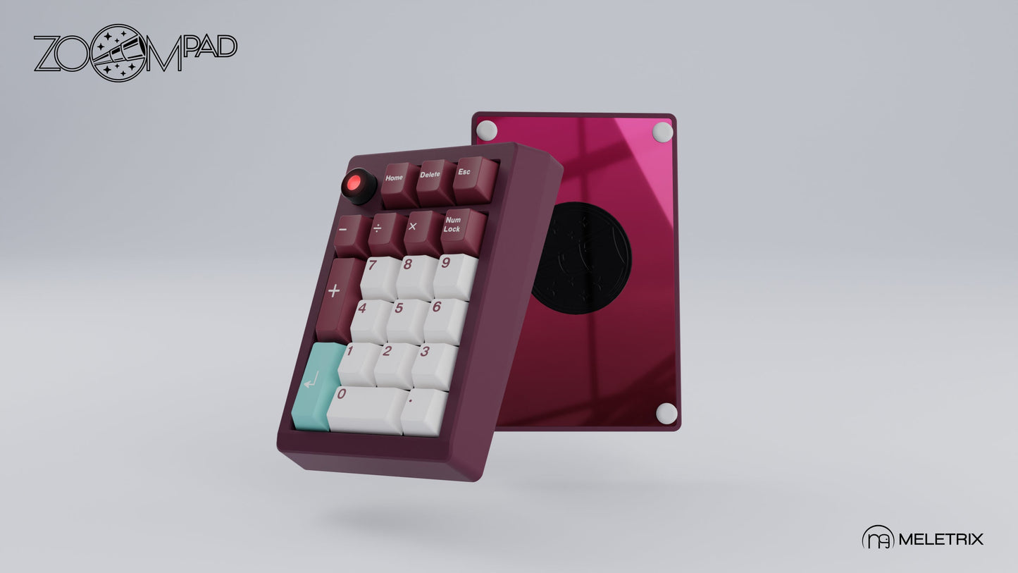 [Group-Buy] Meletrix ZoomPad Essential Edition (EE) Southpaw - Barebones Numpad Kit - Plum [Sea Shipping]