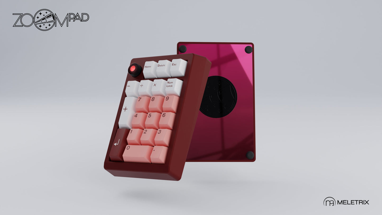 [Group-Buy] Meletrix ZoomPad Essential Edition (EE) Southpaw - Barebones Numpad Kit - Scarlet Red [Sea Shipping]