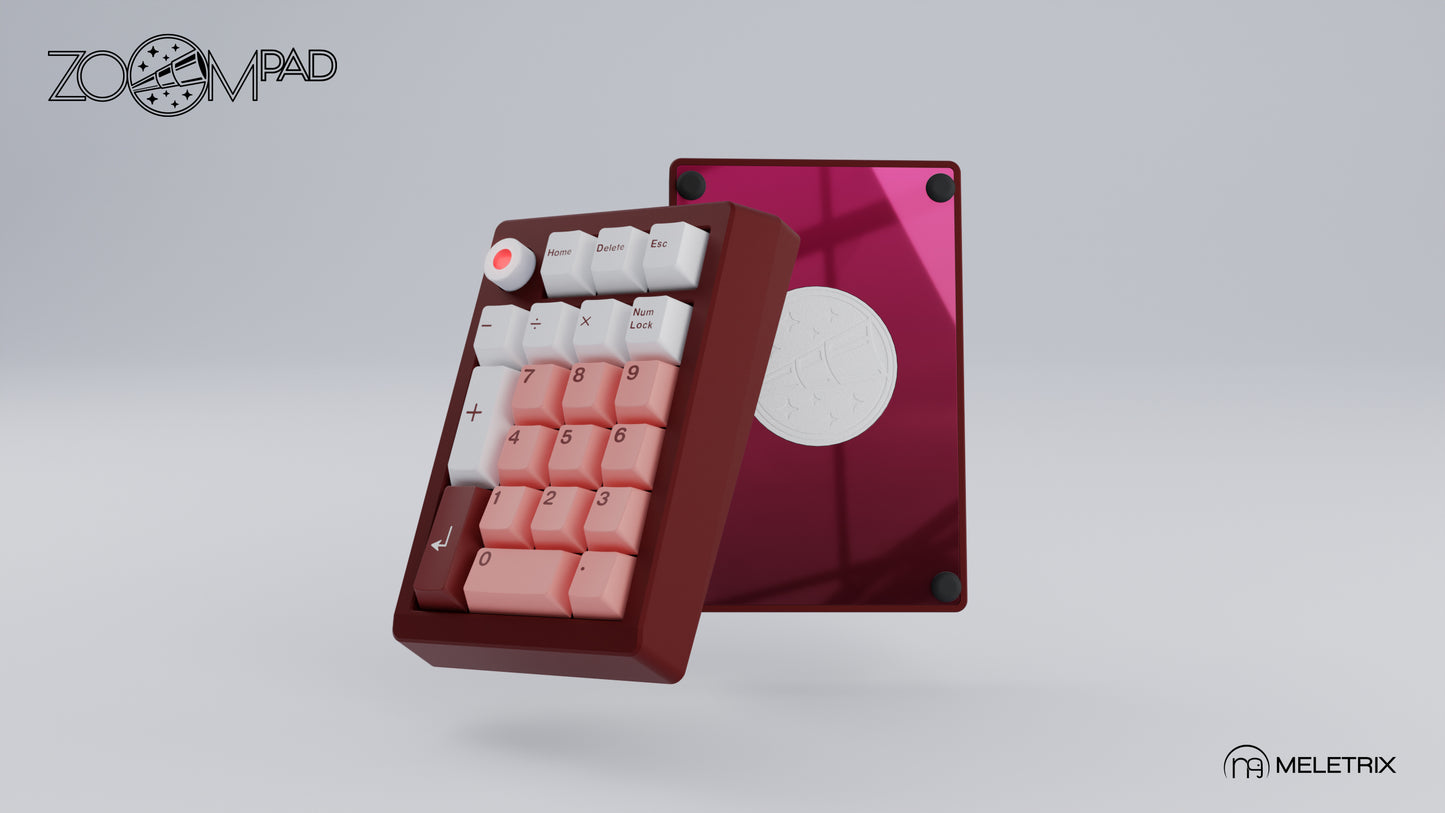 [Group-Buy] Meletrix ZoomPad Essential Edition (EE) Southpaw - Barebones Numpad Kit - Scarlet Red [Air Shipping]