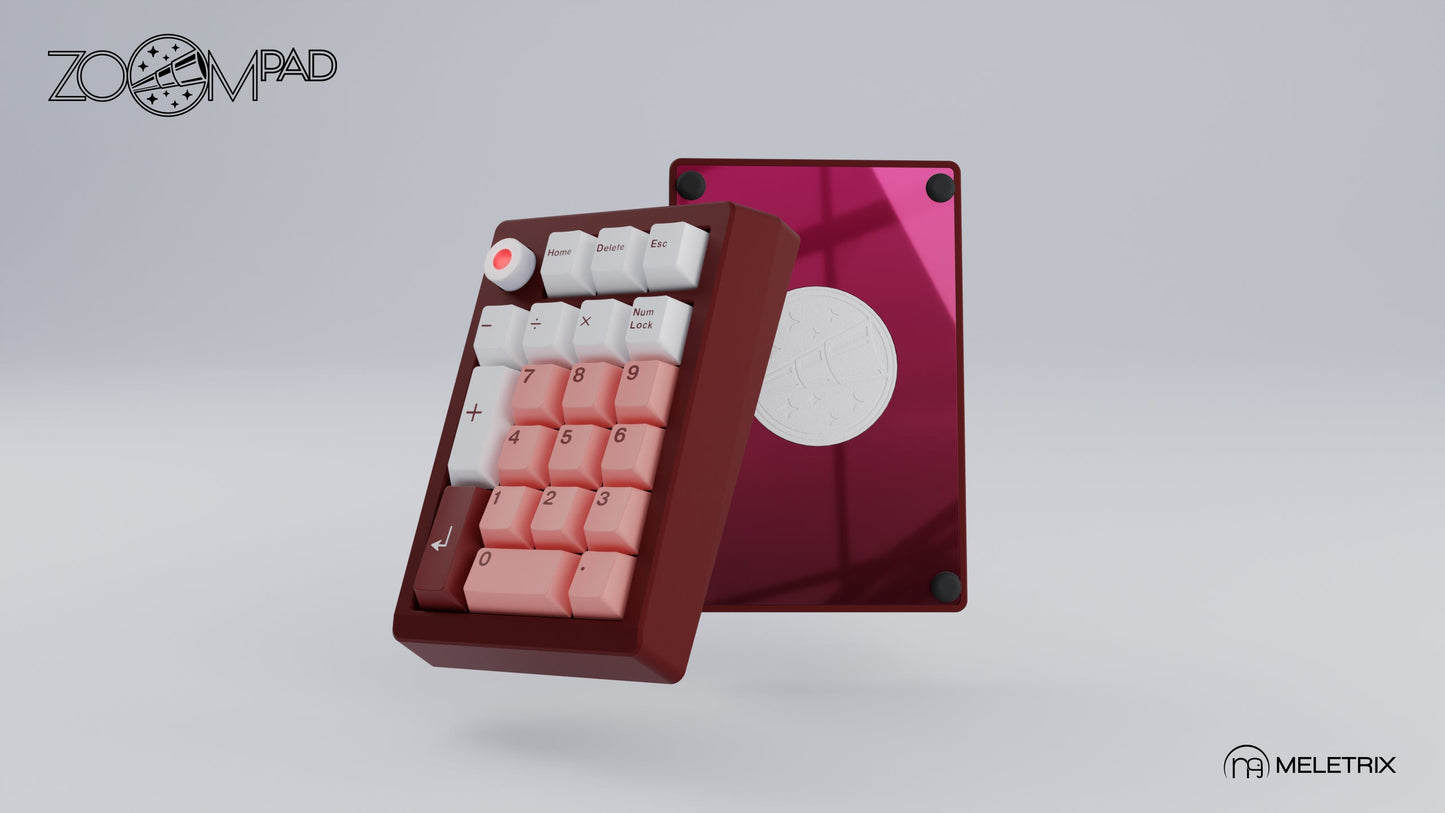 [Group-Buy] Meletrix ZoomPad Essential Edition (EE) Southpaw - Barebones Numpad Kit - Scarlet Red [Sea Shipping]