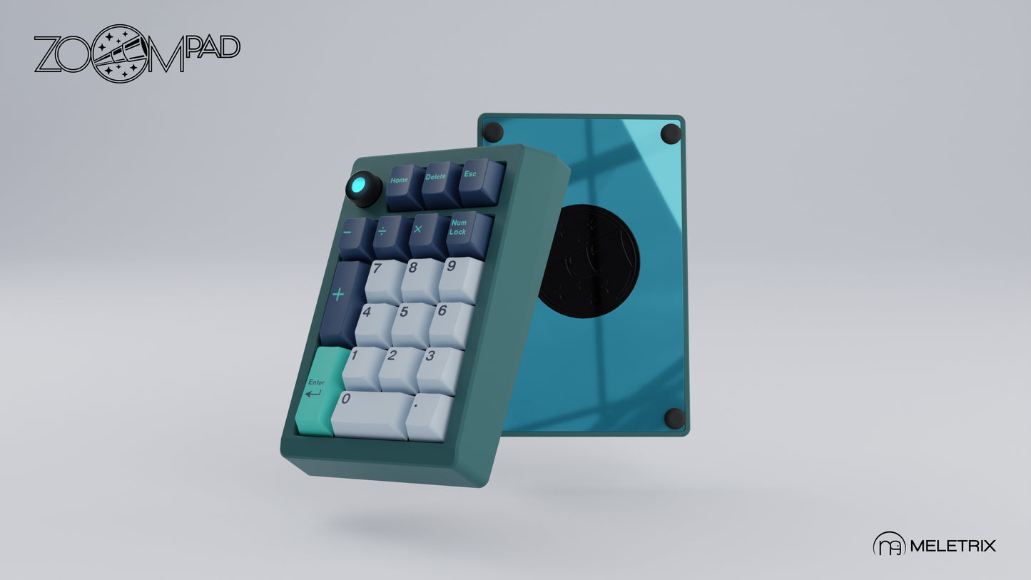 [Group-Buy] Meletrix ZoomPad Essential Edition (EE) Southpaw - Barebones Numpad Kit - Teal [Air Shipping]
