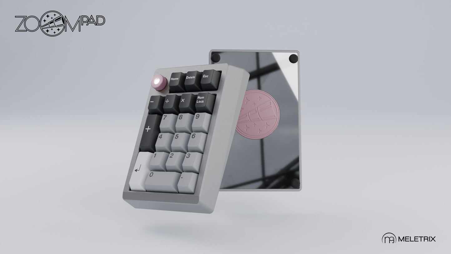 [Group-Buy] Meletrix ZoomPad Special Edition (SE) Southpaw - Barebones Numpad Kit - GT Silver [Sea Shipping]