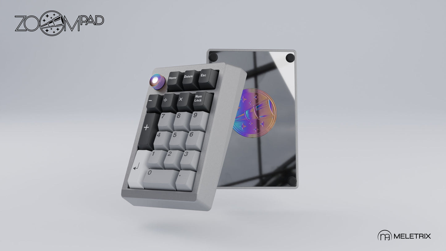 [Group-Buy] Meletrix ZoomPad Special Edition (SE) Southpaw - Barebones Numpad Kit - GT Silver [Sea Shipping]