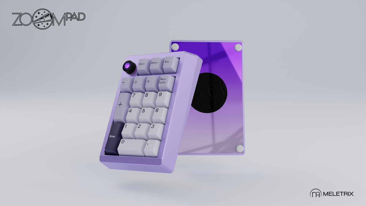 [Group-Buy] Meletrix ZoomPad Special Edition (SE) Southpaw - Barebones Numpad Kit - Anodized Lavender [Air Shipping]