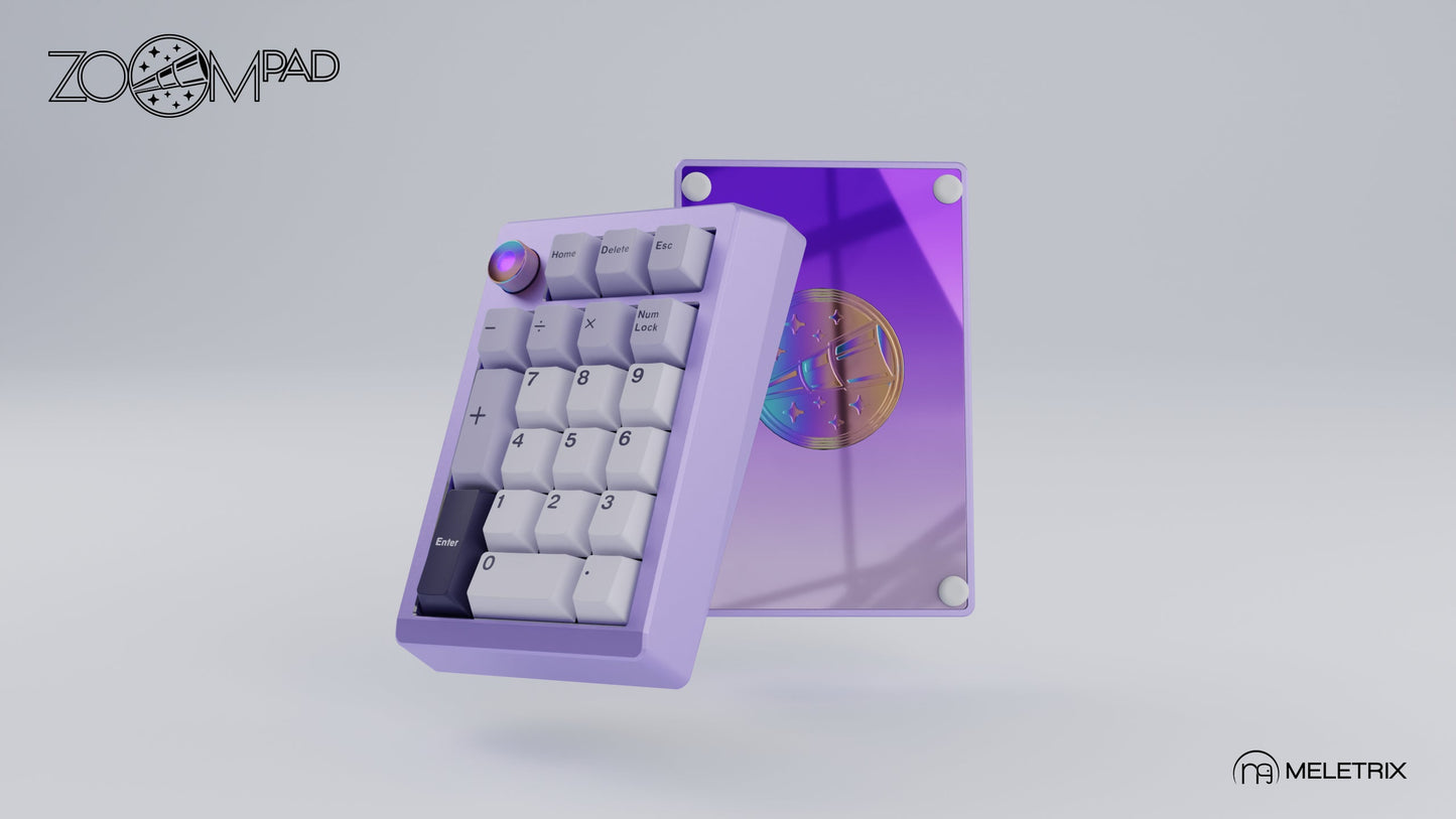[Group-Buy] Meletrix ZoomPad Special Edition (SE) Southpaw - Barebones Numpad Kit - Anodized Lavender [Sea Shipping]