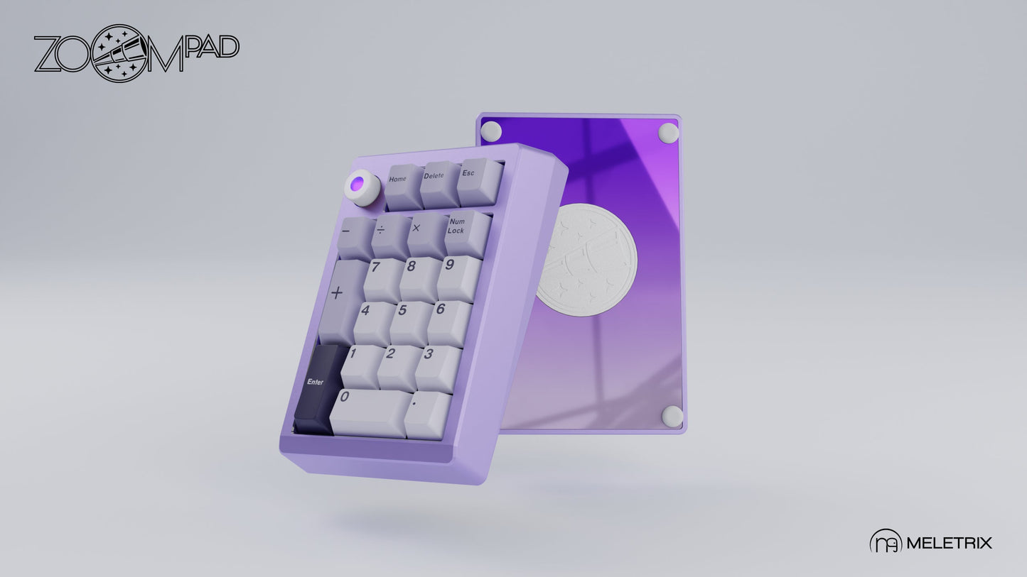 [Group-Buy] Meletrix ZoomPad Special Edition (SE) Southpaw - Barebones Numpad Kit - Anodized Lavender [Sea Shipping]