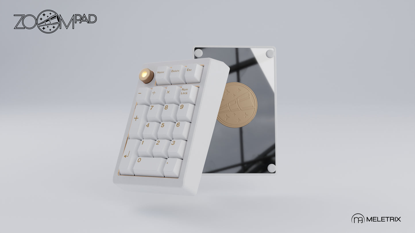 [Group-Buy] Meletrix ZoomPad Special Edition (SE) Southpaw - Barebones Numpad Kit - E-White [Air Shipping]