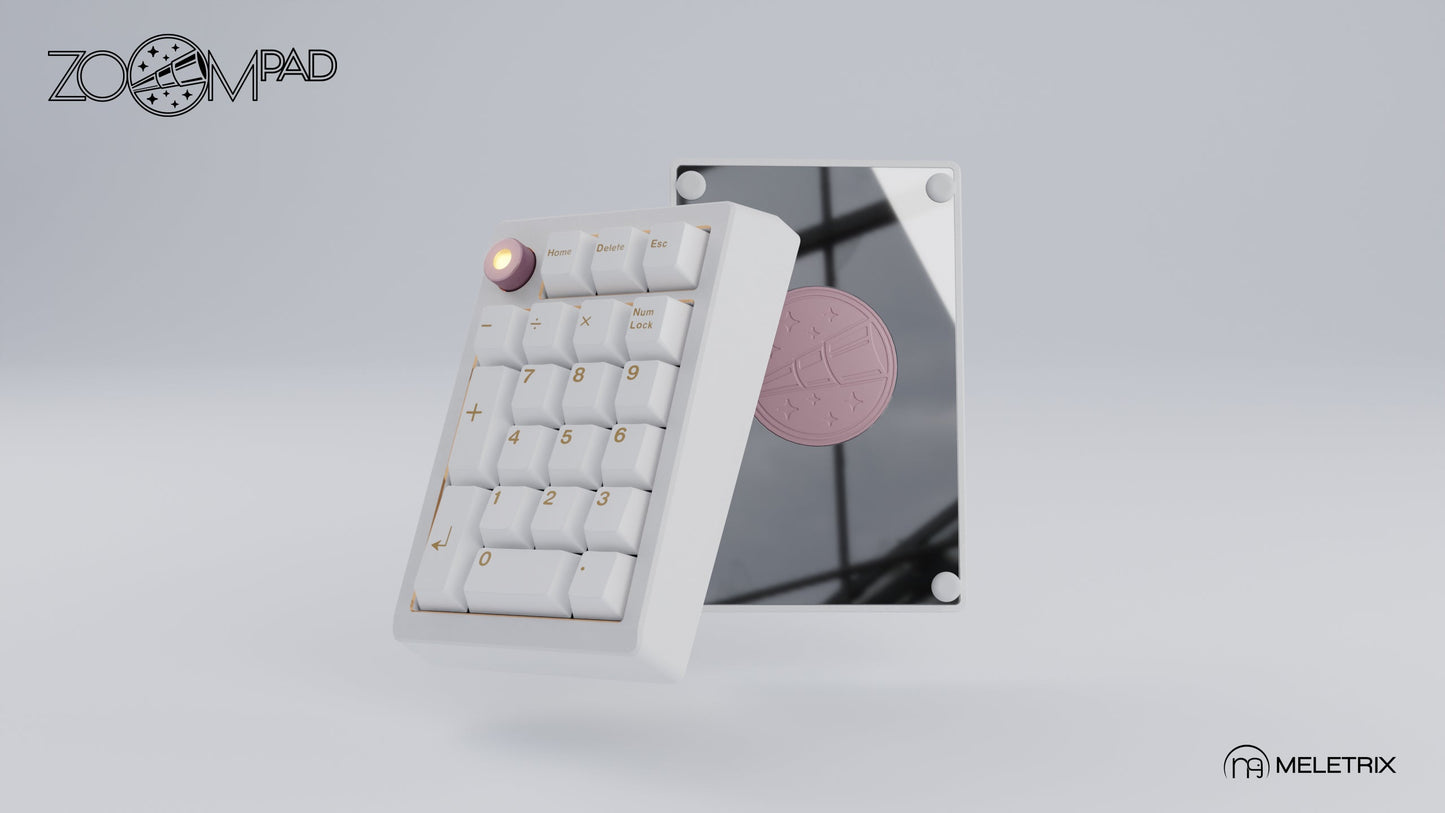 [Group-Buy] Meletrix ZoomPad Special Edition (SE) Southpaw - Barebones Numpad Kit - E-White [Sea Shipping]