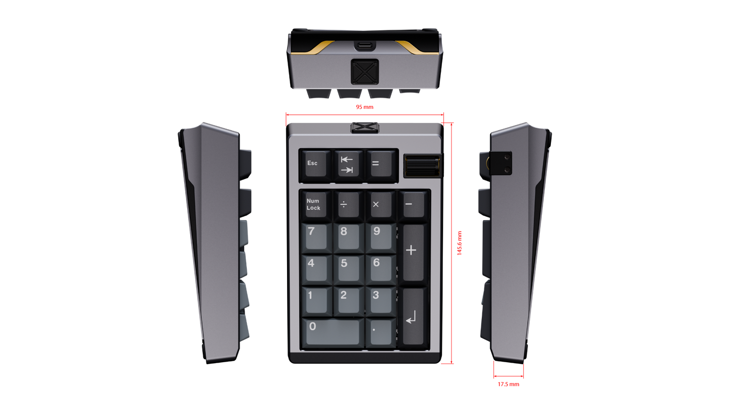 [Group-Buy] Meletrix ZoomPad TIGA - Barebones Numpad Kit