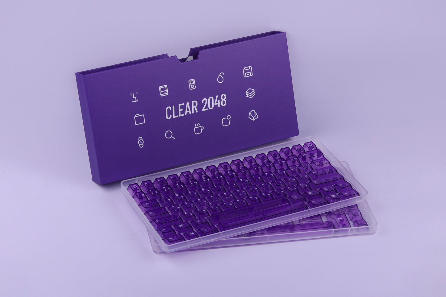 KBDFans Clear 2048 - Purple
