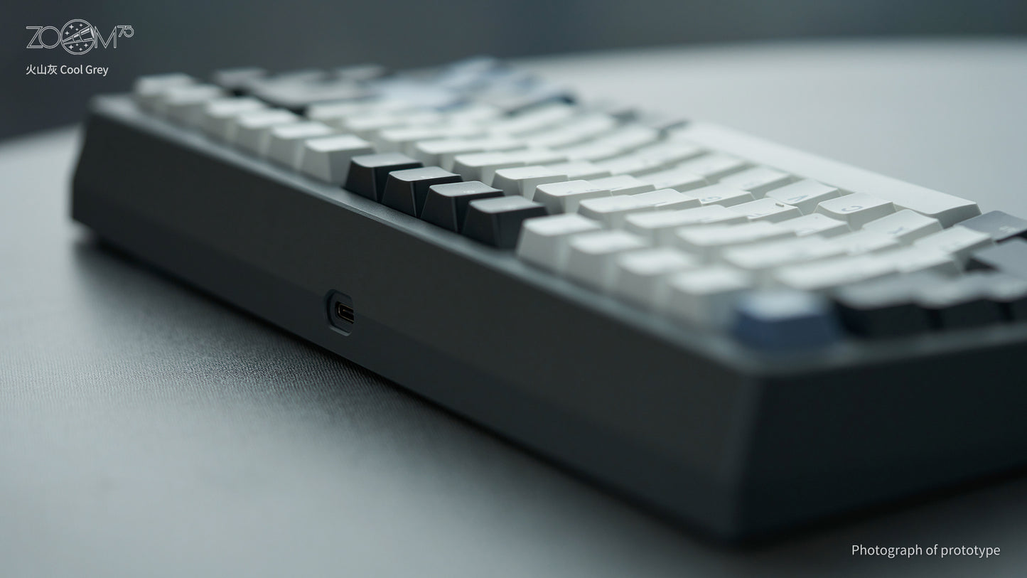 [Group-Buy] Meletrix Zoom75 Essential Edition (EE) - Barebones Keyboard Kit - Cool Grey [Sea Shipping]