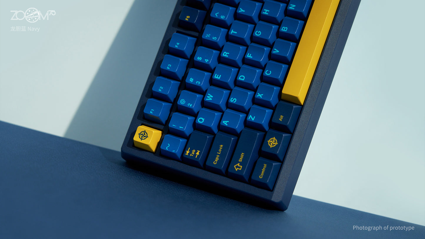 [Group-Buy] Meletrix Zoom75 Essential Edition (EE) - Barebones Keyboard Kit - Navy [Sea Shipping]
