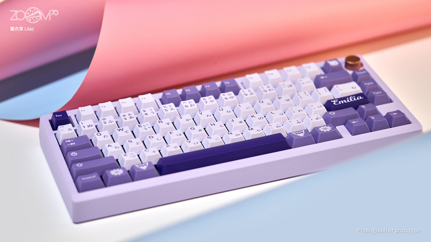 [Group-Buy] Meletrix Zoom75 Essential Edition (EE) - Barebones Keyboard Kit - Lilac [Sea Shipping]