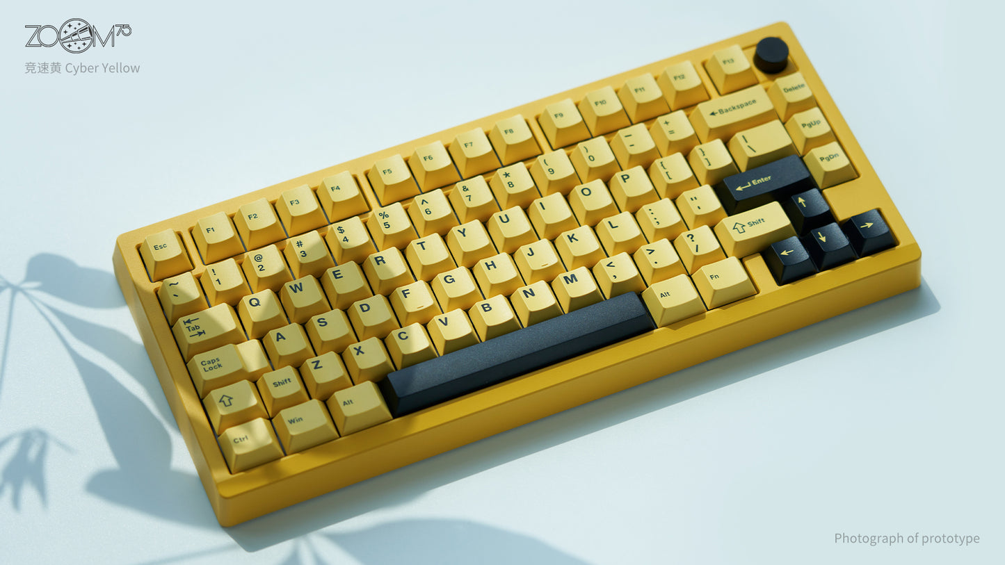 [Group-Buy] Meletrix Zoom75 Essential Edition (EE) - Barebones Keyboard Kit - Cyber Yellow [Sea Shipping]