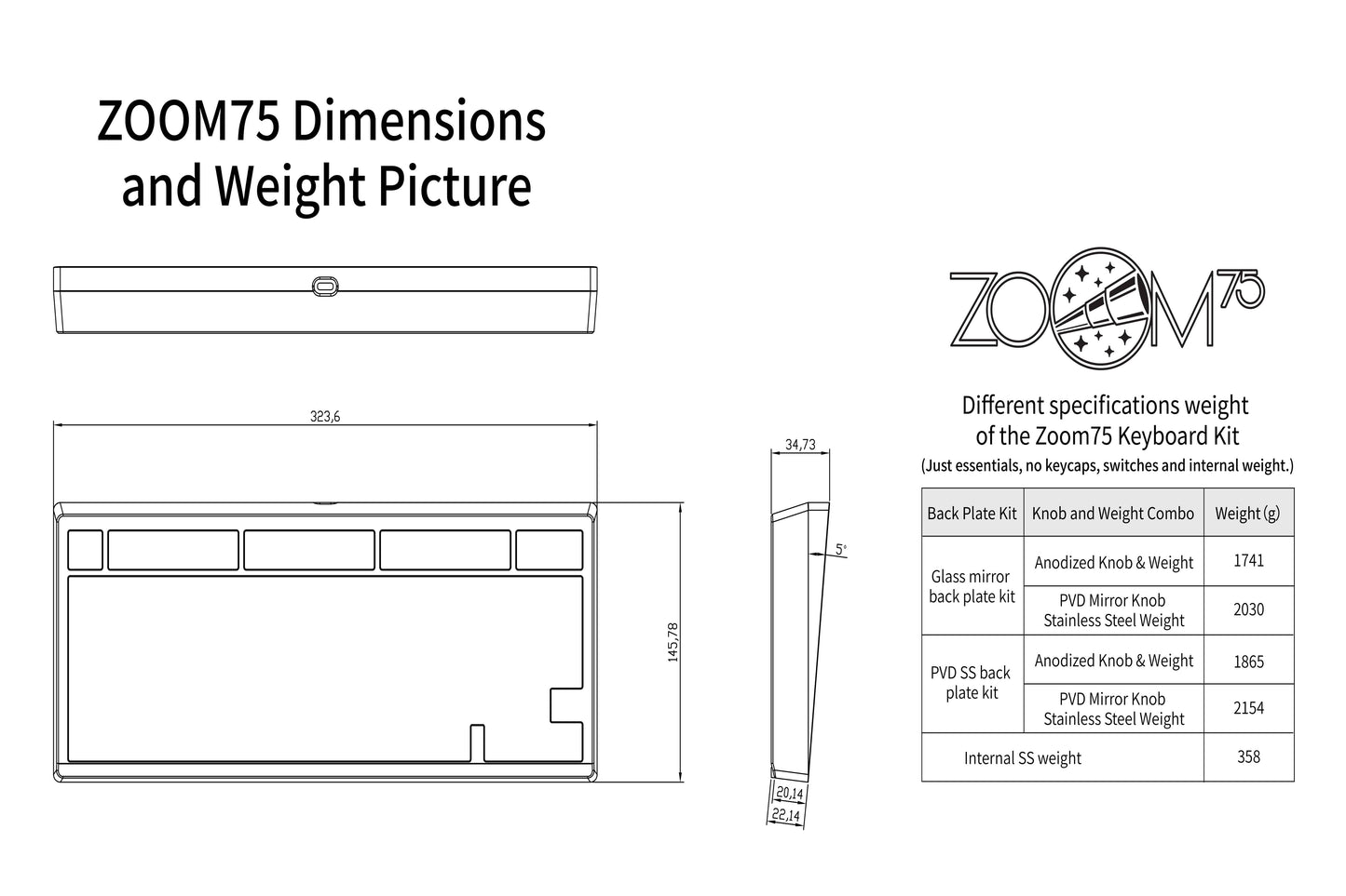 [Group-Buy] Meletrix Zoom75 Special Edition (SE) - Barebones Keyboard Kit - Anodized Orange [Air Shipping]