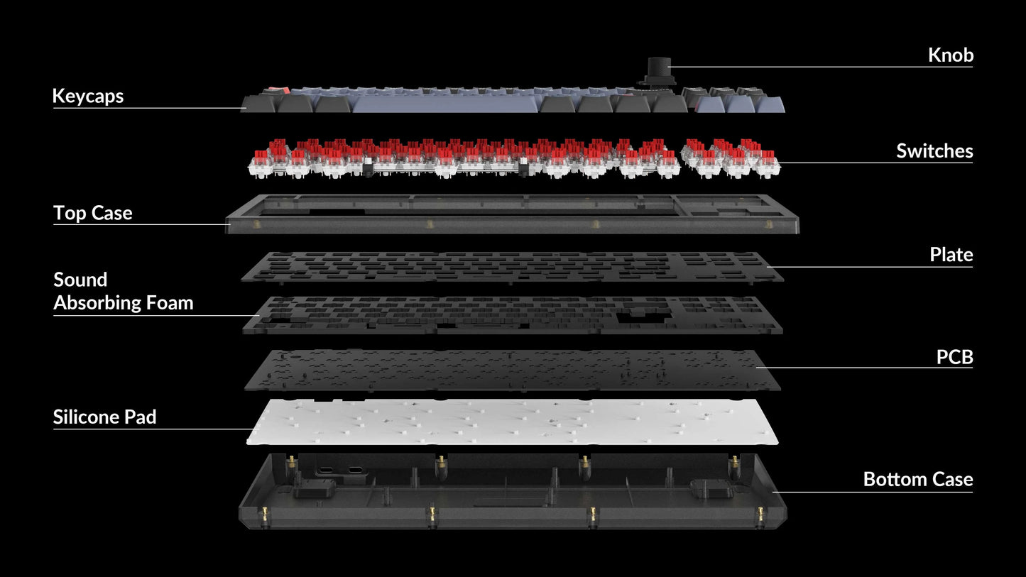 Keychron V3 - QMK TKL Compatible Barebones Keyboard Kit